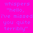 Pixelated text whispers 'hello, i've missed you quite terribly' across four color-blocked quadrants with varying purple and blue hues.