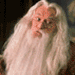nine showing a character with long white hair and beard, some displaying the name "Dumbledore" in orange text