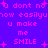 Pixelated text in pink on purple background with scattered pink plus signs, repeating phrases about making someone smile.
