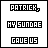 Pixelated image with text blocks on left and Spongebob Squarepants character on right, displaying distorted facial expression.