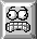 Pixelated gray with four of four identical icons showing a face with wide eyes and clenched teeth, each in a rounded square frame