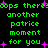 Green pixelated text on black background with pink starbursts, repeating 'oops theres another patrice moment for you' in two