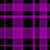 A static image of a purple and black plaid pattern with varying shades of magenta, cyan, and dark blue in the grid intersections.