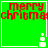 Green square icon with red 'merry christmas' text and white snowman at bottom right, animated to alternate between two states.