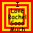Four identical square display layered red and yellow borders with black text reading "I Love Rachel Sooo Much" in the center