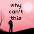 Pixelated pink sky background with two bright suns, a black silhouette figure standing on a hill, and pixelated text reading 'why can't this be me???' across three