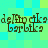Pixelated text 'de|Ppctk9' and 'barbik9' repeated across a cyan-green checkered background with no visible animation changes.