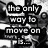 Black-and-white pixelated image with text blocks reading 'the only way to move on' and 'hope', featuring a blurred background figure.