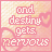 repeated pink and white pixelated text icons with heart motifs on a light background
