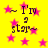 Yellow background with pink stars and repeated text 'I'm a star' in dark purple pixelated font, each phrase flanked by tildes.