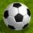 A soccer ball on grass with pixelated text expressing love for 'Bouncy' and heart symbols.
