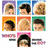 nine pixelated character headshots with varied hair colors and styles, set against colored backgrounds, with cyan text overlays reading 'hairspray <3', 'good morning', and 'b-a-l-t -i-m-o-r-e-' on a black background