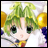 A pixelated anime-style character with green hair and large eyes appears on the left side of a contact sheet, while the right side displays 'Anime IM' text in white pixel art over black background.