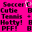 Pixelated text on bright pink background with black lettering and one animated heart symbol.