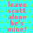 A static image with a bright cyan background covered in small green stars, displaying repeated pink text that reads "leave scott alone he's mine!" across three vertical