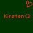 Red pixelated heart symbol above two identical text strings on dark green background.