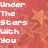 Pixelated red background with white text reading 'Under The Stars With You' and a star-shaped figure on the right.