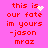 Pixelated red text on bright pink background with animated white sparkles and a heart, reading 'this is our fate im yours -jason mraz'