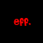 Red pixelated text 'epp.' on black background, two identical instances side-by-side with slight horizontal spacing.