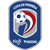 Blue and white shield-shaped icon with red curved stripe, featuring abstract blue shapes on a light gray background within the shield.