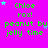 A bright pink background displays repeated green text reading 'Chloe rox! peanut bu jelly time' with blue and purple stars scattered around, showing animation changes in star positions across frames.