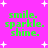 Bright pink background with white starbursts and green text repeating 'smile. sparkle. shine.' in four identical quadrants.