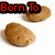 A four- of potato images with red text overlays reading 'Born To', 'Be A', and 'Potato!' on a white background
