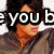 Pixelated image of a person with dark hair and orange skin wearing black sunglasses, partially obscured by large white text.