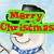 A snowman with a black top hat, red band, orange carrot nose, blue checkered scarf, and smiling expression against a light blue background.