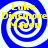 Four identical blue and white spiral backgrounds with yellow text reading "Luke Dinsmore Mason" in a