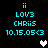 Pixelated cyan text and symbols on black background with two heart icons, one white and one gray, in different positions across frames.