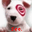 A white dog with a red bullseye on its forehead appears in three with red text reading See. Spot. Save. below each