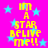 Pixelated yellow text reads "I'm A STAR BELIVE me!!" on a bright pink background with scattered light blue stars.