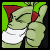 Animated contact sheet of a green sloth character giving a thumbs-up gesture with text changing between 'Vote' and 'Sloth Y8' across frames.