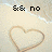 A heart-shaped sand drawing on a beach with pixelated text above and below it, showing three sequential states of the text.