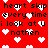 Red background with white pixelated hearts and black text repeating 'heart skip every time i look at u nathen' in a pattern