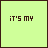 20 light green square with brown borders, each displaying variations of 'it's my birthday' text in different colors and styles