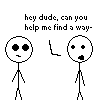 Black-and-white stick figure animation with multiple characters displaying various facial expressions and text bubbles containing dialogue about stopping heart games.