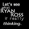six showing a person in a brown flat cap and white shirt with text overlays expressing thoughts about Ryan Ross and Brendon, including dancing, calling him Brenda, and bringing back sexy