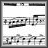 Animated sequence of 'got music?' text with red 'music' and a treble clef symbol, alternating between black-and-white and colorized frames.
