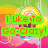 Pixelated image with text "I Like To Go Crazy!" in green, purple, and blue over a colorful background with pink flowers and yellow sun-like shapes.