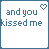 A 4x3 contact sheet of animated frames showing text-based buddy icon with blue and black lettering on white background, each frame containing variations of romantic lyrics with heart symbols.