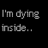 Black background with gray pixelated text arranged in four segments across the frame.