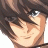 A pixelated anime-style character face on the left side of a contact sheet, with