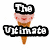 Pixelated ice cream cone with pink scoop and brown waffle cone, overlaid with black-and-white text blocks reading "The Ultimate Icecream Club Owned By ElizabethM40".