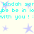Cyan text and purple stars on a light background, with repeated phrases and star positions changing across frames.