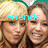 A pixelated image of a person with blonde hair wearing a light-colored hat, showing two text variations: 'Friends' and '4ever!' in cyan.
