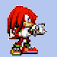 Red-haired anthropomorphic character in red outfit with white gloves and green shoes performing various actions including walking, punching, jumping, and emitting smoke or fire effects.