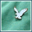 Pixelated white eagle with outstretched wings on teal background, below text reading SOARIN' HIGH in black and green lettering.