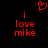 Red pixelated text and heart symbol on black background, with visible animation changes between frames.